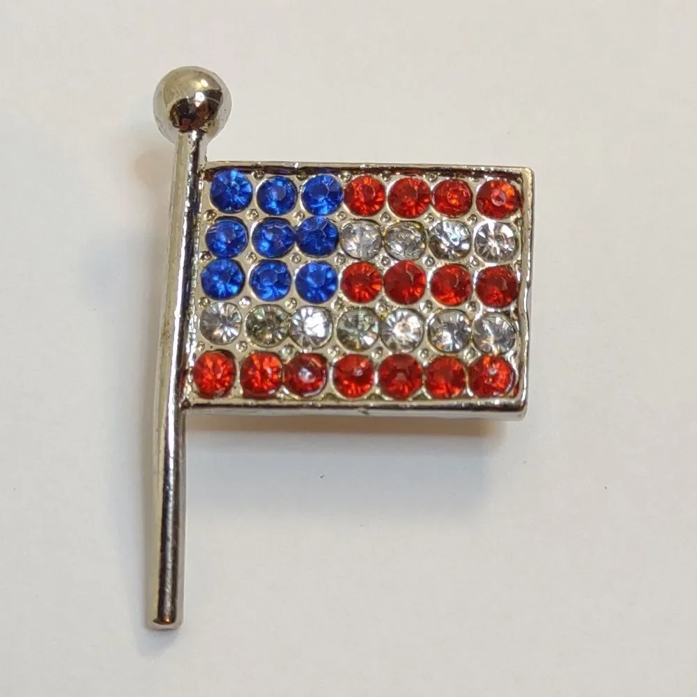 American Flag Lapel Pin USA Vintage